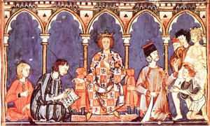 Alfonso X el Sabio y su corte